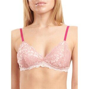 No Boundaries Women's Bralette No Pad Wireless Floral Lace Bralette Size XXL